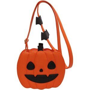 Small Spooky Pumpkin Crossbody Bag: Fun Halloween Purse for Women